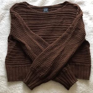 Brown knit sweater